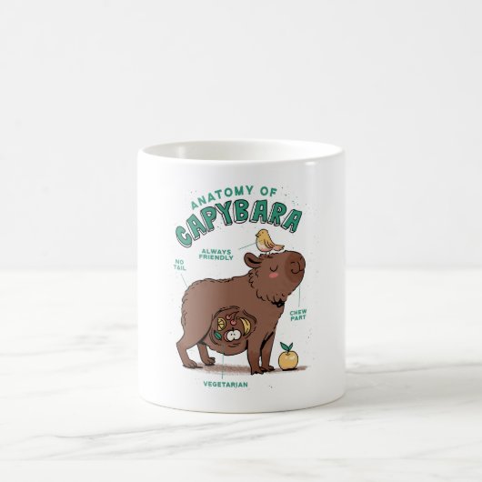 カピバラの面白い解剖学 コーヒーマグカップ (中央)