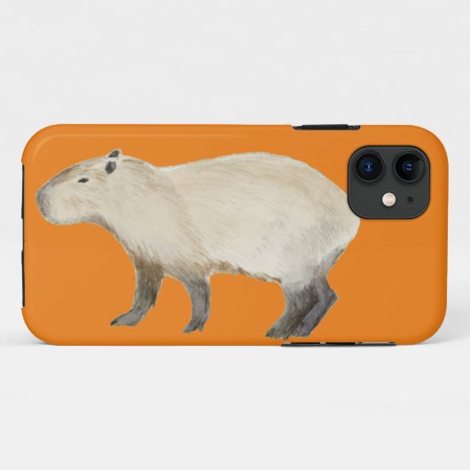 カピバラのiPhoneケース Case-Mate iPhoneケース (裏面(横))
