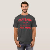 カピバラは私の守護霊の動物ガール Tシャツ (正面フル)