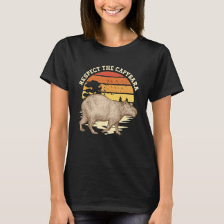 カピバラを敬え キッズ メンズ レディース ジャイアントカピバラ Tシャツ