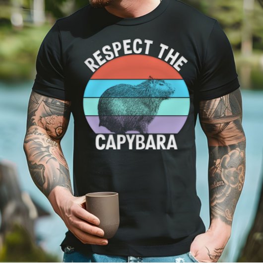カピバラを敬え 面白いカピバラ愛好家 Tシャツ