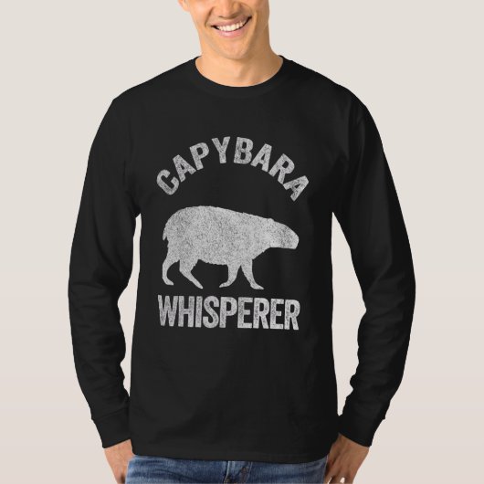 カピバラウィスレアカピバラカピバラ引用文 Tシャツ (正面)