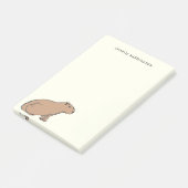 カピバラオリジナルアートキュート手描き動物 ポストイット (アングル)