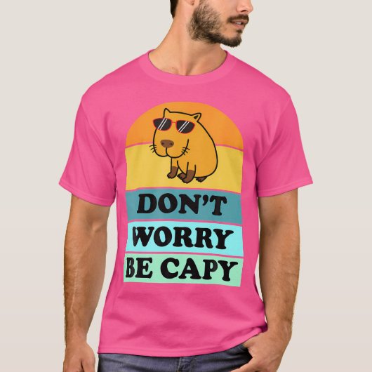 カピバラカピバラカピバラ物 Tシャツ (正面)
