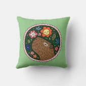 カピバラグラフィックカワイトカピバラ クッション (裏面)