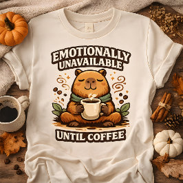 カピバラコーヒーの情緒不安定Tシャツ Tシャツ