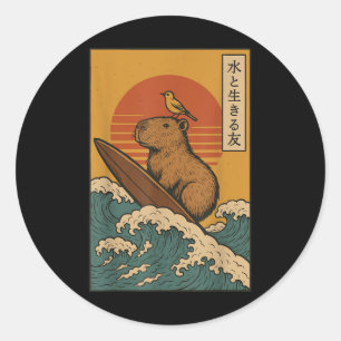 カピバラサーフィン 日本の ラウンドシール