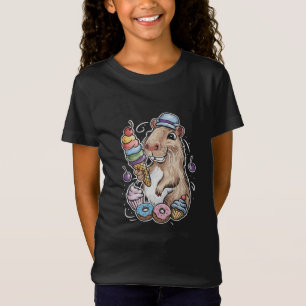 カピバラスイーツドナッツカップケーキ缶 Tシャツ