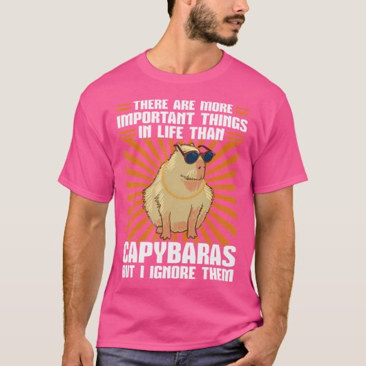 カピバラスカピバラには重要なことがある Tシャツ (正面)