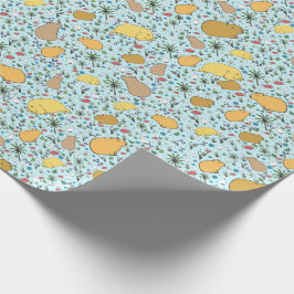 カピバラス・イン・ブルー ラッピングペーパー