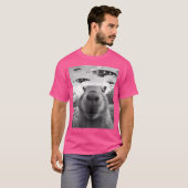 カピバラセルフィーUfosエイリアンカピバラ Tシャツ (正面フル)