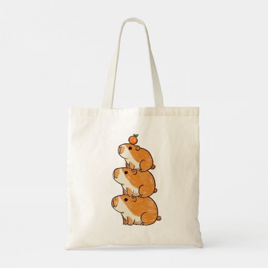 カピバラタワー トートバッグ (裏面)