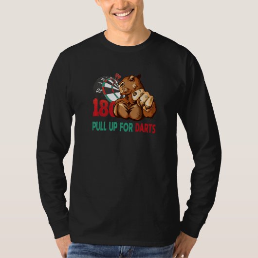 カピバラダーツプレーヤー Tシャツ (正面)