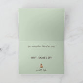 カピバラハッピー先生ズデイサンキューカード シーズンカード (内部)