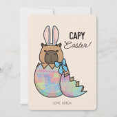カピバラバニーハッチエッグイースター シーズンカード (正面)