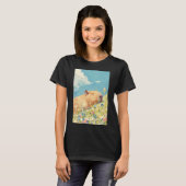 カピバラパワー昼寝 Tシャツ (正面フル)