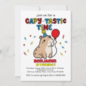 カピバラパーティの招待状 招待状 (正面)