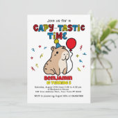 カピバラパーティの招待状 招待状 (スタンド正面)