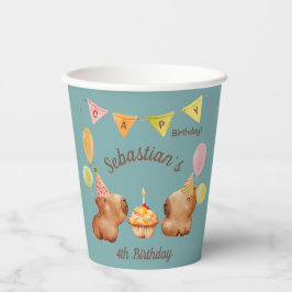 カピバラパーティーおもしろい 紙コップ