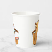 カピバラパーティー紙カップ | かわいい動物の誕生日 紙コップ (左)