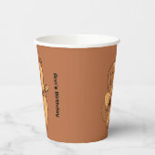 カピバラパーティー紙カップ | かわいい動物の誕生日 紙コップ (左)