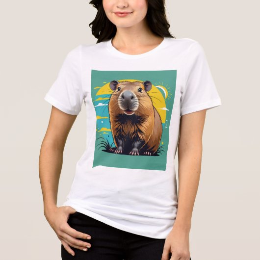 カピバラビンテージマグリエッタ トライブレンドＴシャツ (正面)