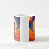 カピバラプラネット火星モダン コーヒーマグカップ (中央)