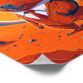 カピバラプラネット火星モダン ポスター (角)