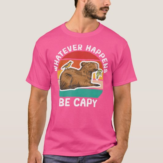 カピバラベケイプリデントカピバラ Tシャツ (正面)