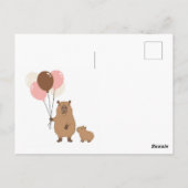 カピバラベビーシャワーお祝いの招待状 | カード (裏面)