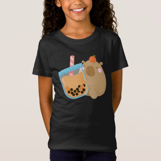 カピバラボバ Tシャツ (正面)