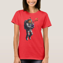 カピバラミュージシャンイン宇宙Tシャツ