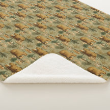 カピバラモーニングコーヒーブレックファーストボタニカルアート