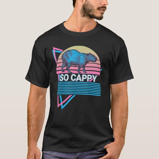 カピバラレトロソカプピー Tシャツ (正面)