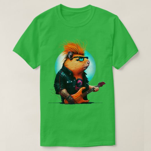 カピバラロッカー6 Tシャツ (デザイン正面)