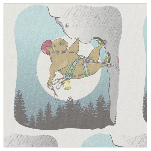 カピバラロック登山 ファブリック (クローズアップ)