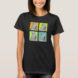 カピバラヴィンテージサウスアメリカロデントグラスイーター Tシャツ