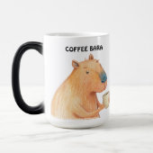カピバラ及びコーヒーペアカップ モーフィングマグカップ (左)
