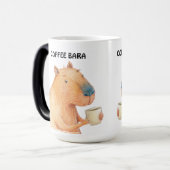 カピバラ及びコーヒーペアカップ モーフィングマグカップ (正面左)