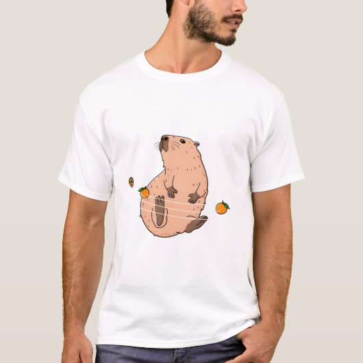 カピバラ太陽系 Tシャツ (正面)