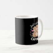 カピバラ好き女子の楽しいカピバラ コーヒーマグカップ (正面右)