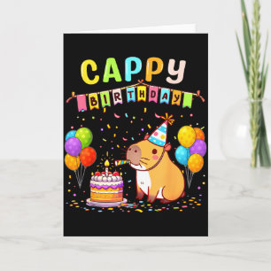 カピバラ好き女子の誕生日パーティー カード