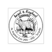 カピバラ差出人住所ファミリー ラバースタンプ (インプリント)