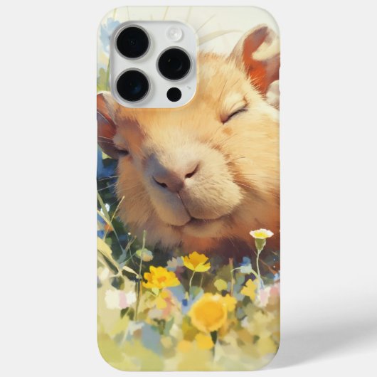 カピバラ平和的昼寝 Case-Mate iPhoneケース (裏面)