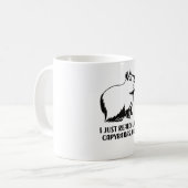 カピバラ恋人Rodent Carpinchoアニマルウォーター豚 コーヒーマグカップ (正面左)