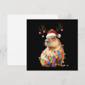 カピバラ愛好家 クリスマス ライト キャッピー クリスマス (正面/裏面)