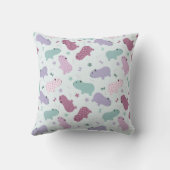 カピバラ模様 クッション (裏面)