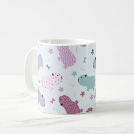 カピバラ模様 コーヒーマグカップ
