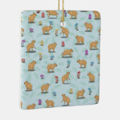 カピバラ模様 セラミックオーナメント (右)