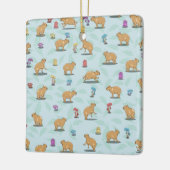 カピバラ模様 セラミックオーナメント (左)